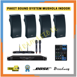 Paket Sound System Mushola Indoor Speaker Bose - 100M2